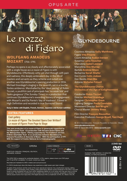 MOZART: Le Nozze di Figaro - Glyndebourne Chorus, London Philharmonic Orchestra, Ticciati (DVD)