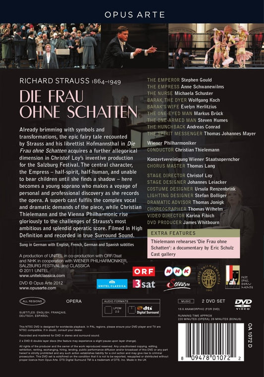 STRAUSS, R: Die Frau ohne Schatten - Vienna Philharmonic, Christian Theilemann (DVD)