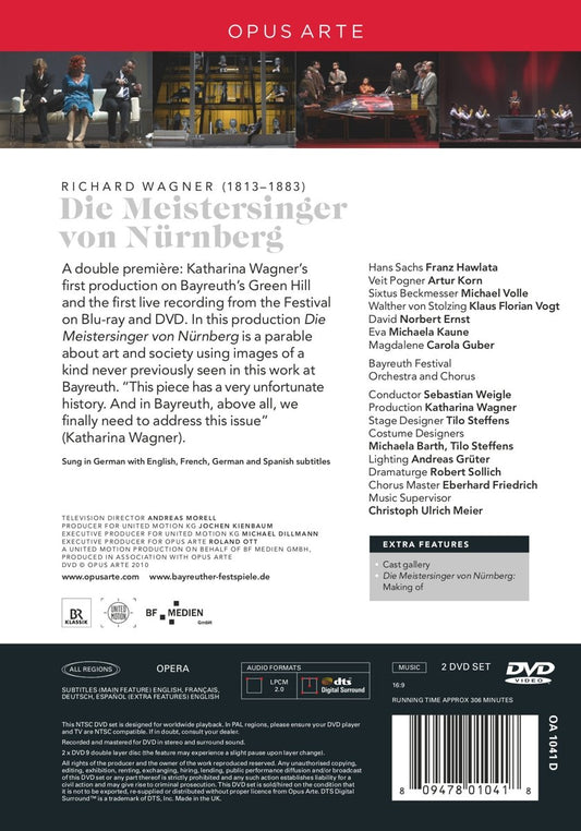 WAGNER: Die Meistersinger von Nurnberg - Bayreuth Festival Orchestra, Sebastian Weigle (2 DVD)