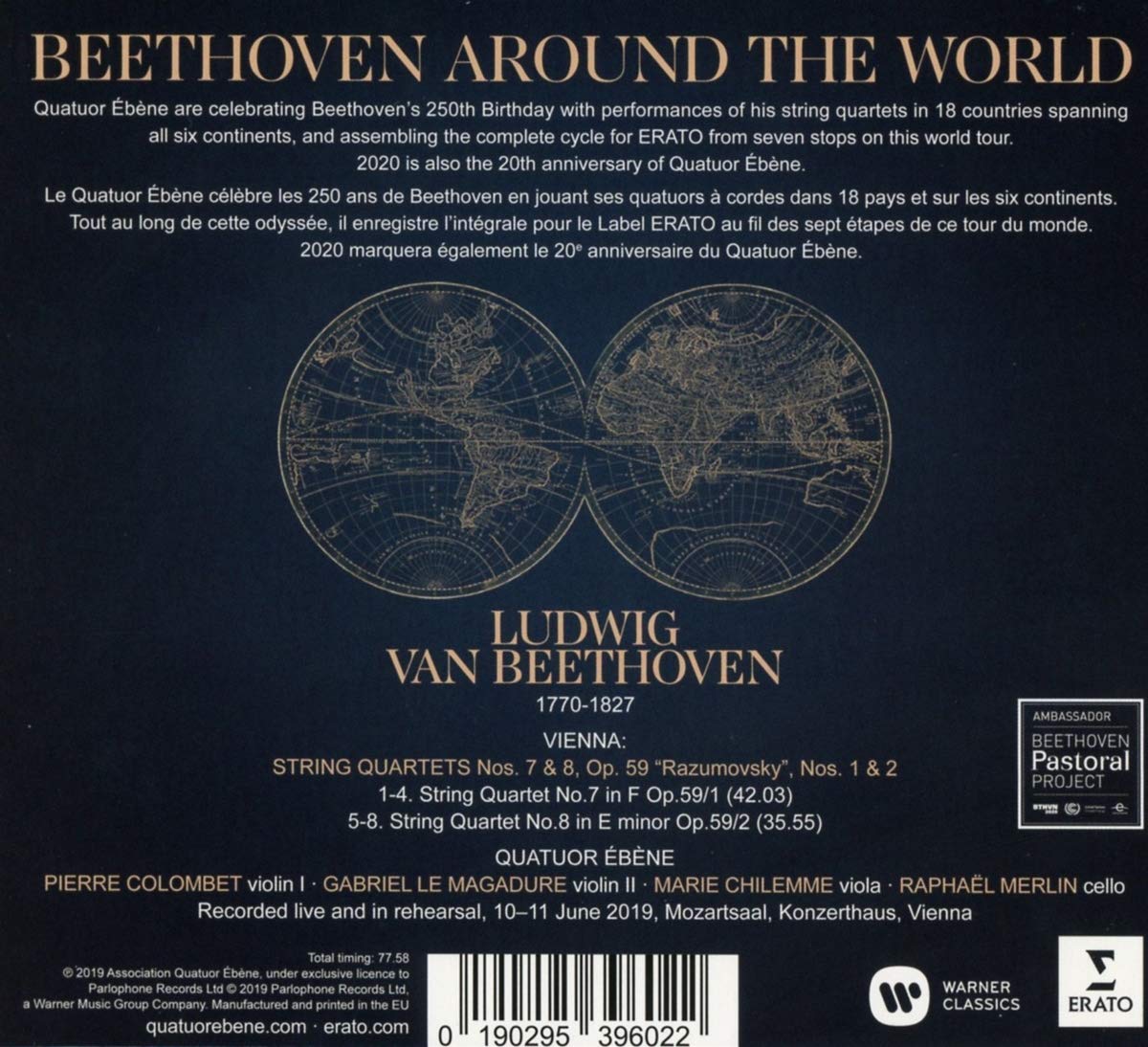 Beethoven: Quartets Op. 59 No. 1 & No 2 - Quatuor Ebene