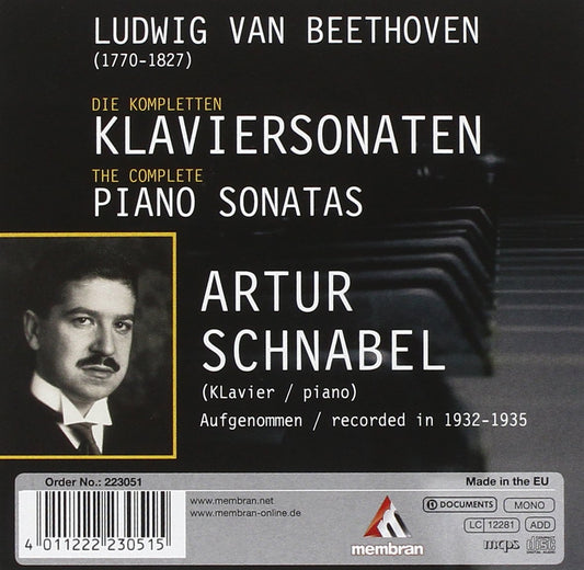 BEETHOVEN: PIANO SONATAS - SCHNABEL (10 CDS)