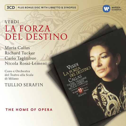 VERDI: LA FORZA DEL DESTINO - CALLAS, TUCKER, SERAFIN (3 CDS)
