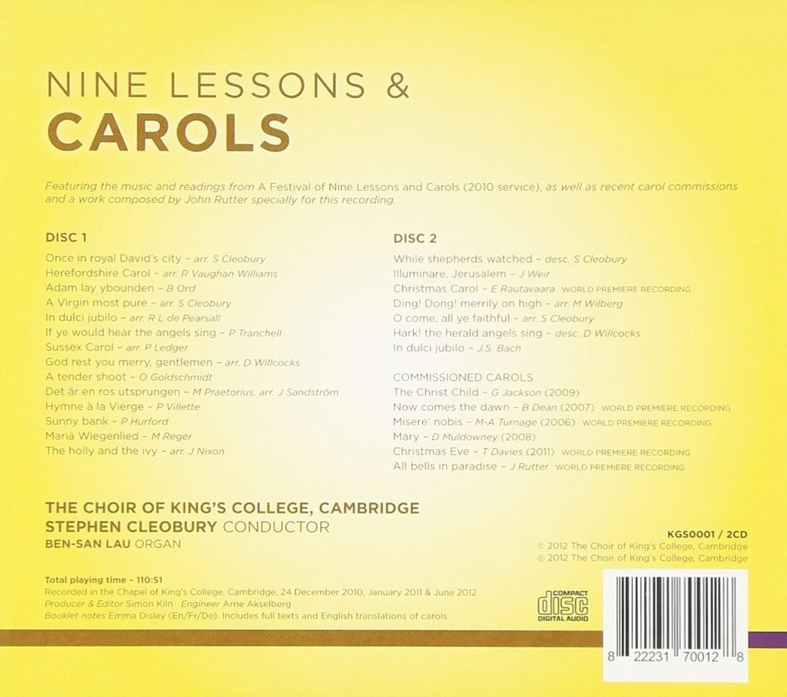 Festival of Nine Lessons & Carols - King's College Choir of Cambridge (2 CDs)