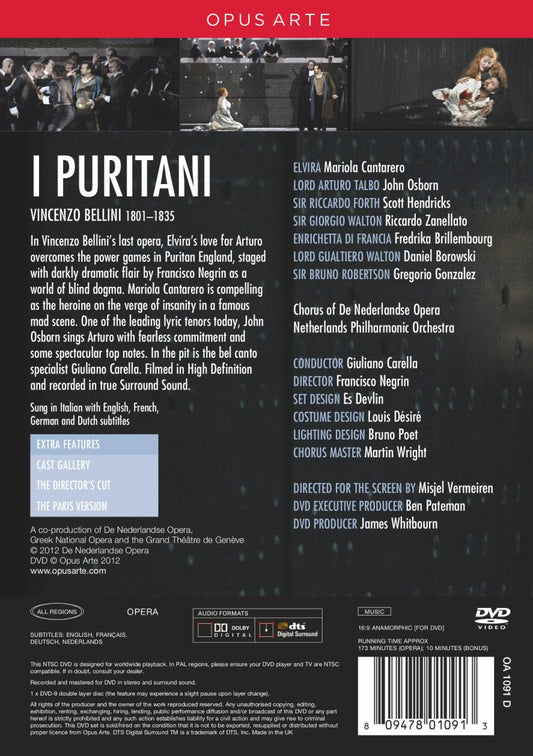 BELLINI: I Puritani - Netherlands Opera (DVD)