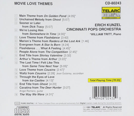 ERICH KUNZEL & CINCINNATI POPS ORCHESTRA: Movie Love Themes