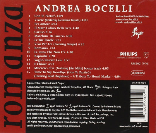 Andrea Bocelli - Romanza