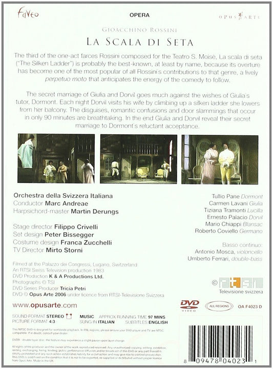 ROSSINI: La Scala di Seta - Orchestra della Svizzera Italiana; Marc Andreae (DVD)