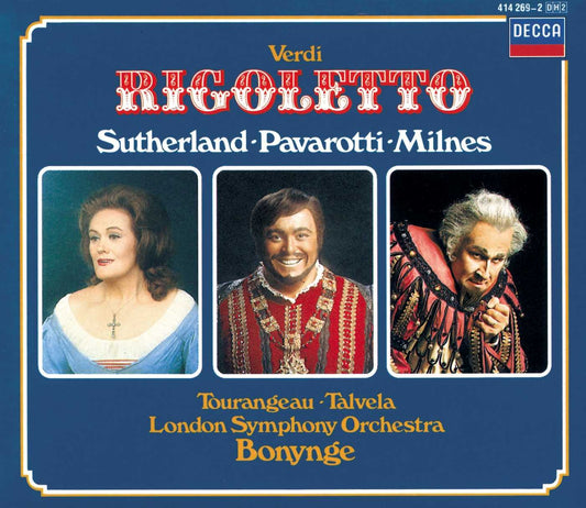 VERDI: RIGOLETTO - PAVAROTTI, SUTHERLAND, MILNES, BONYNGE (2 CDS + BLU-RAY AUDIO)