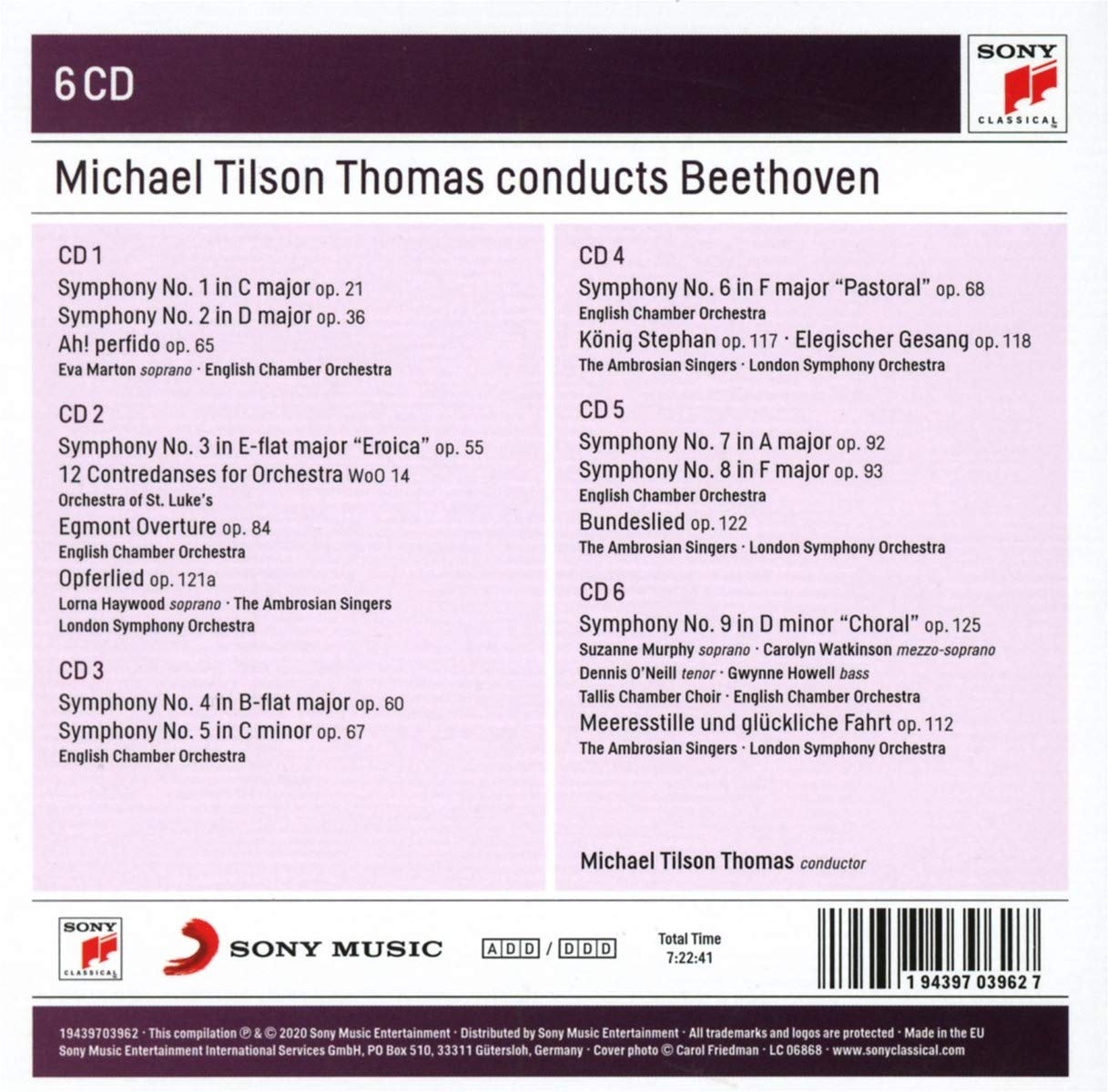 MICHAEL TILSON-THOMAS CONDUCTS BEETHOVEN (6 CDS) – ClassicSelect World