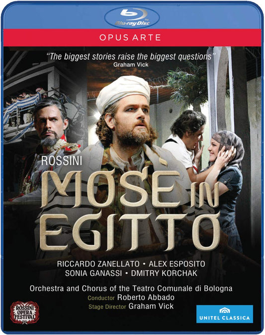 ROSSINI: Mosè in Egitto - Coro del Teatro Comunale di Bologna & Orchestra del Teatro Comunale di Bologna, Roberto Abbado (BLU-RAY)