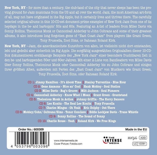 NEW YORK JAZZ: Miles, Monk, Rollins, Adderley, Coltrane and More (10 CDs)