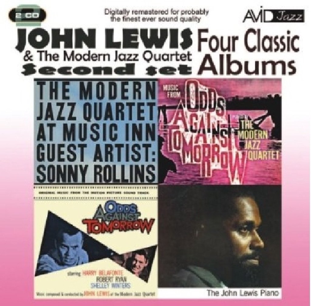 JOHN LEWIS & THE MODERN JAZZ QUARTET: FOUR CLASSIC ALBUMS (AT MUSIC INN - VOL 2 / ODDS AGAINST TOMORROW / THE JOHN LEWIS PIANO / ODDS AGAINST TOMORROW - SOUNDTRACK) (2 CD)