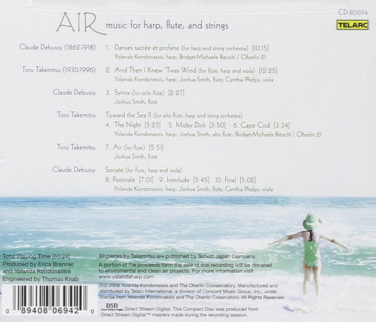 AIR: music for harp, flute and strings by Debussy & Takemitsu - Yoland Kondonassis, Oberlin 21