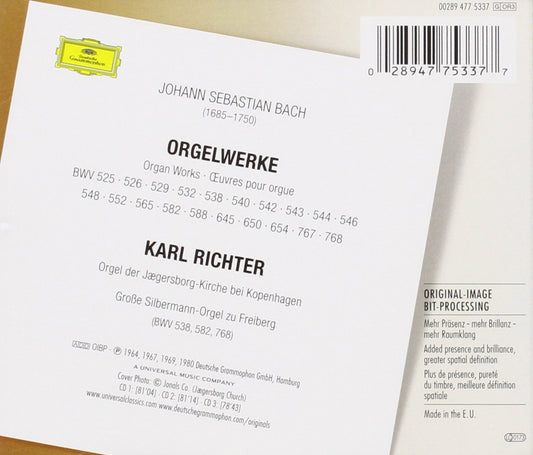 Bach, J.S: Organ Works - Karl Richter (3 CDS)