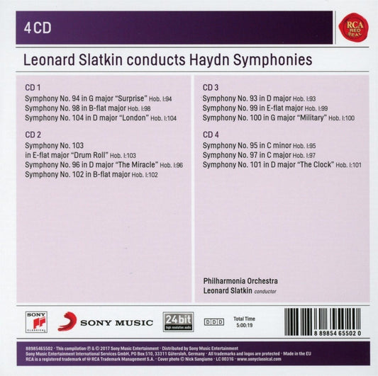 LEONARD SLATKIN CONDUCTS HAYDN SYMPHONIES (4 CDS)