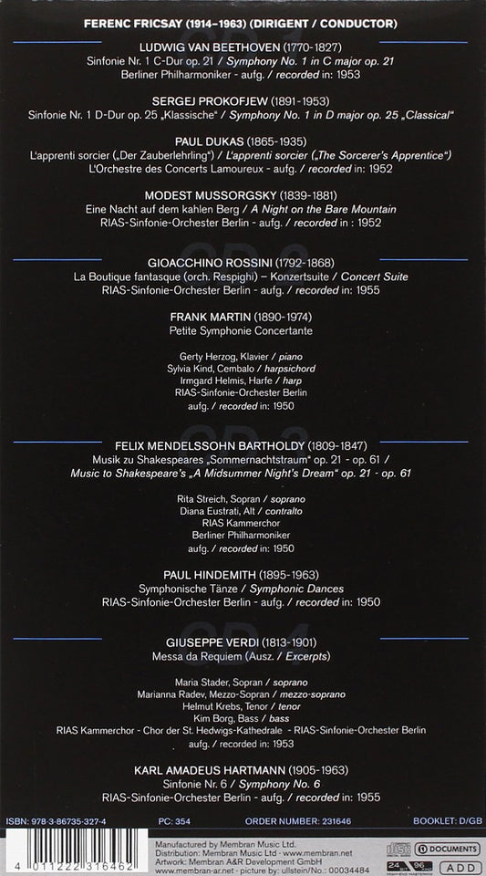 FERENC FRICSAY (4 CDS)
