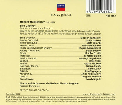 MUSSORGSKY: BORIS GODUNOV (3 CDS)