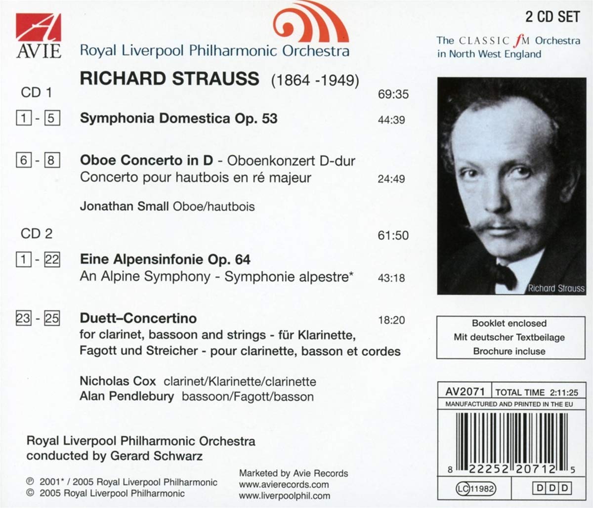 Strauss, R: Orchestral Works - Royal Liverpool Philharmonic Orchestra (2 CDS)