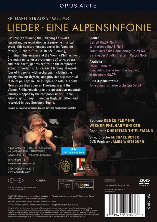 Renée Fleming In Concert (Richard Strauss Lieder with Eine Alpensinphonie, Op. 64) - Thielemann, Vienna Philharmonic (DVD)