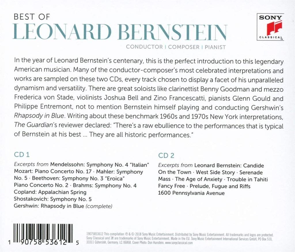 BEST OF LEONARD BERNSTEIN (2 CDS)