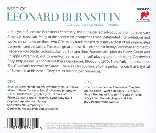 BEST OF LEONARD BERNSTEIN (2 CDS)