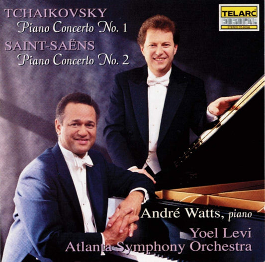 TCHAIKOVSKY: PIANO CONCERTO NO. 1; SAINT-SAENS: PIANO CONCERTO NO. 2 - Andre Watts, Yoel Levi, Atlanta Symphony Orchestra