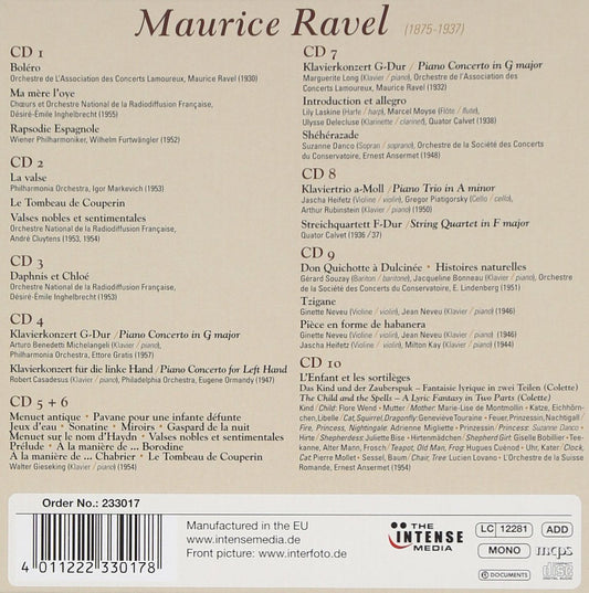 RAVEL: A PORTRAIT (10 CDS)