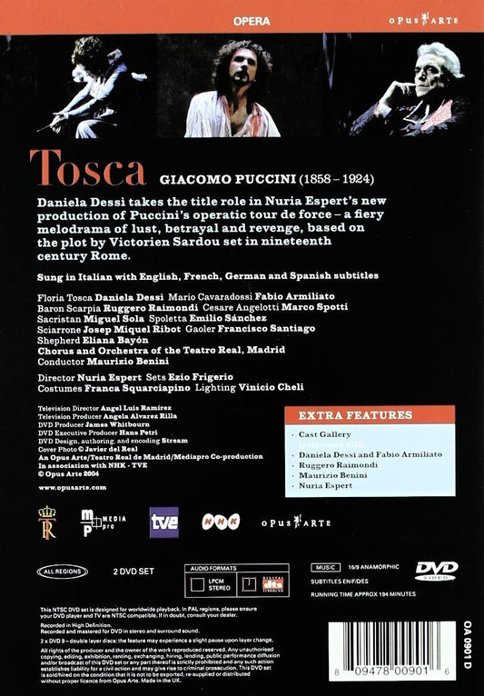 PUCCINI: Tosca - Dessi, Armiliato, Raimondi, Teatro Real (2 DVD)