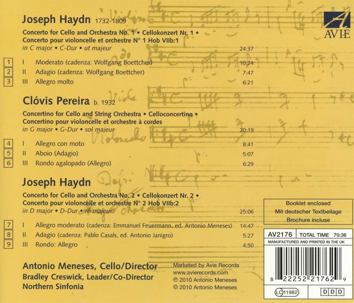 Haydn: Cello Concertos - Meneses, Northern Sinfonia