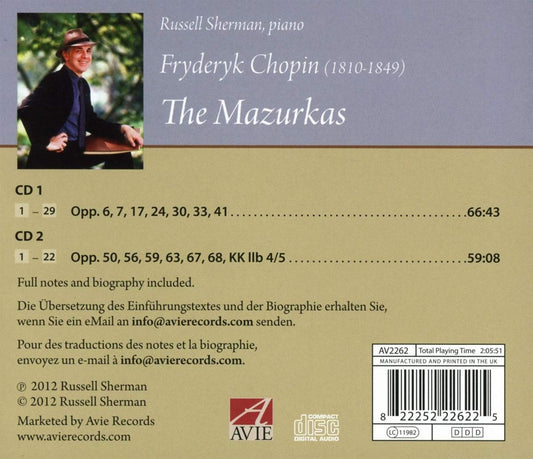 Chopin: The Mazurkas - Russell Sherman (2 CDs)