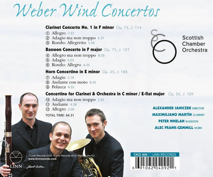 Weber: Wind Concertos - Scottish Chamber Orchestra (HYBRID SACD)