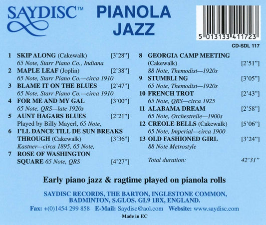 Pianola Jazz: Early Piano Jazz & Ragtime