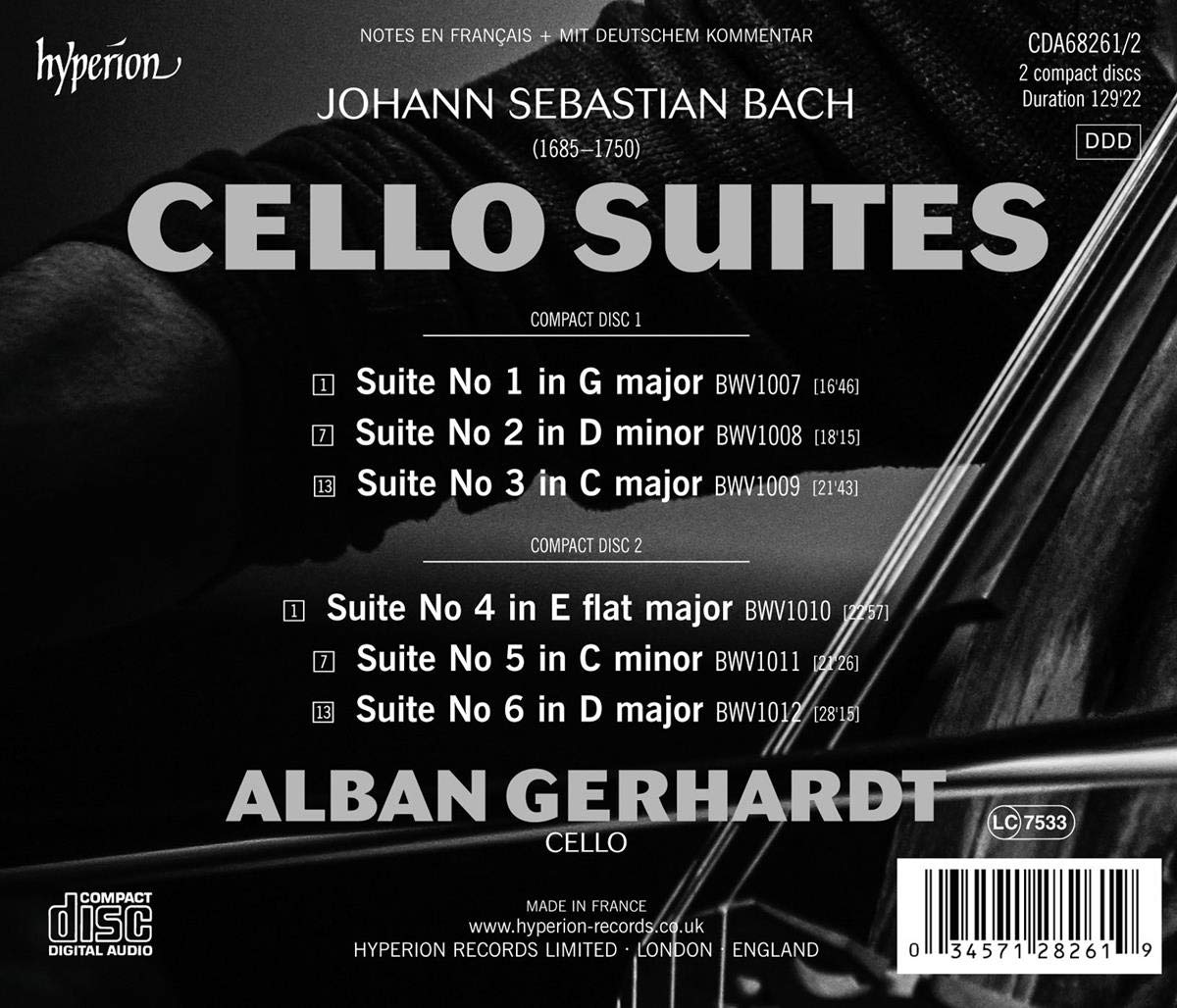 Bach: The Cello Suites - Alban Gerhardt (2 CDs)