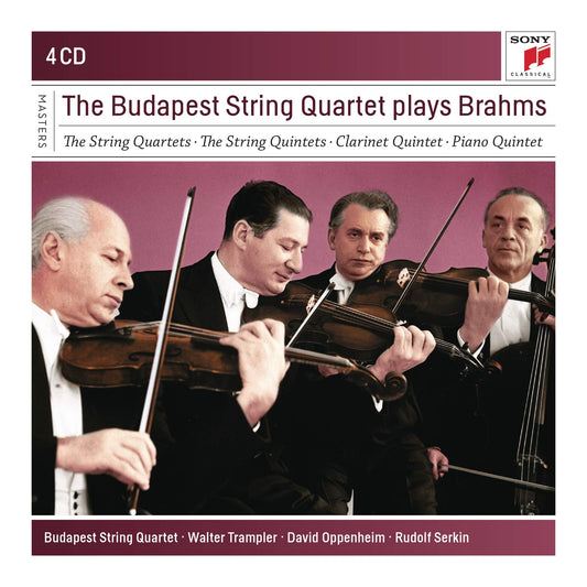 BUDAPEST STRING QUARTET PLAYS BRAHMS (4 CDS)