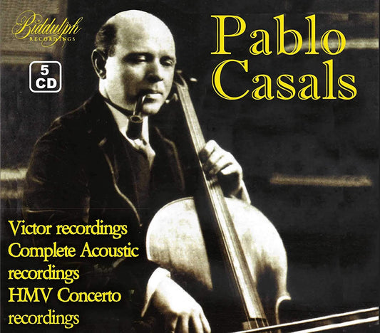 PABLO CASALS: VINTAGE COLLECTION - VICTOR Recordings, Complete Acoustic Recordings, HMV Concerto Recordings (5 CDS)