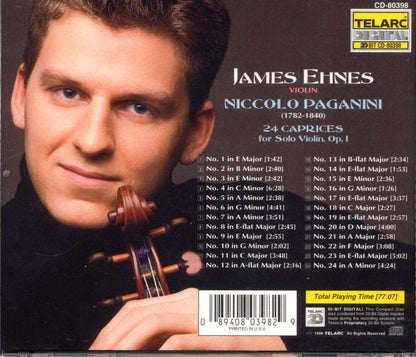 PAGANINI: 24 CAPRICES FOR SOLO VIOLIN - James Ehnes