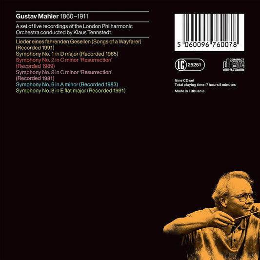 MAHLER: SYMPHONIES - THE KLAUS TENNSTEDT RECORDINGS (9 CDS - LIVE RECORDINGS)