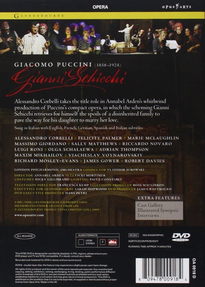 PUCCINI: Gianni Schicchi - Palmer, Giordano, Corbelli, Glyndebourne, Jurowski (DVD)