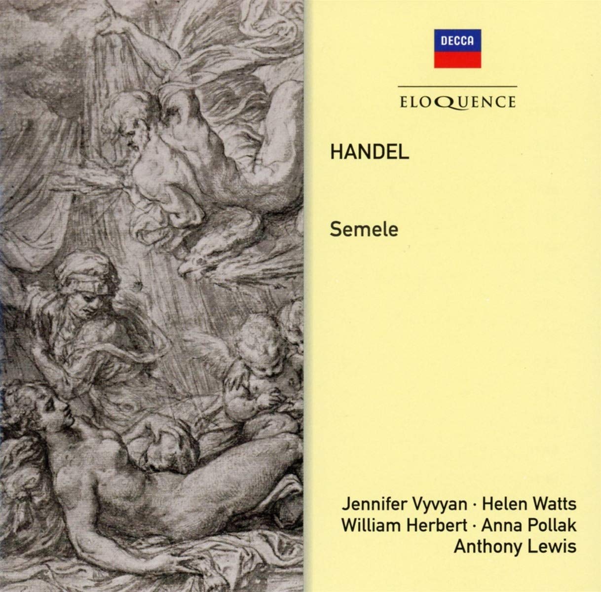 HANDEL: SEMELE - WATTS, LEWIS, NEW SYMPHONY ORCHESTRA, ST. ANTHONY SINGERS (2 CDS)