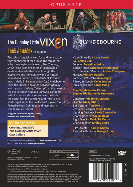 JANACEK: The Cunning Little Vixen - London Philharmonic, Glyndebourne Chorus, Jurowski (DVD)