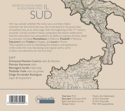 Il Sud: 17th Century Italian Music for the Violin - Ensemble Exit