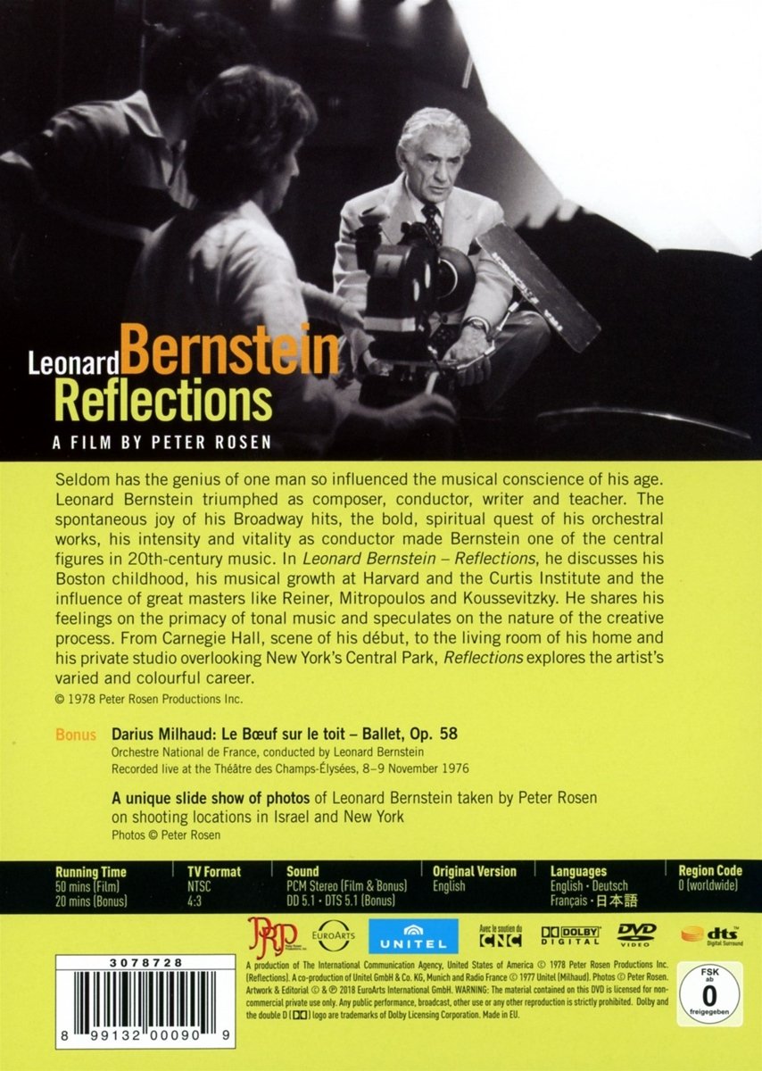 LEONARD BERNSTEIN - REFLECTIONS (DVD) – ClassicSelect World