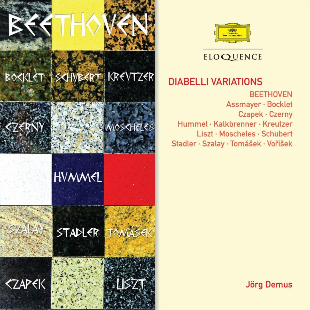 DIABELLI VARIATIONS (BEETHOVEN, LISZT, SCHUBERT AND MORE) - JORG DEMUS (2 CDS)