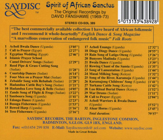 Spirit of African Sanctus: David Fanshawe's Choral Recordings