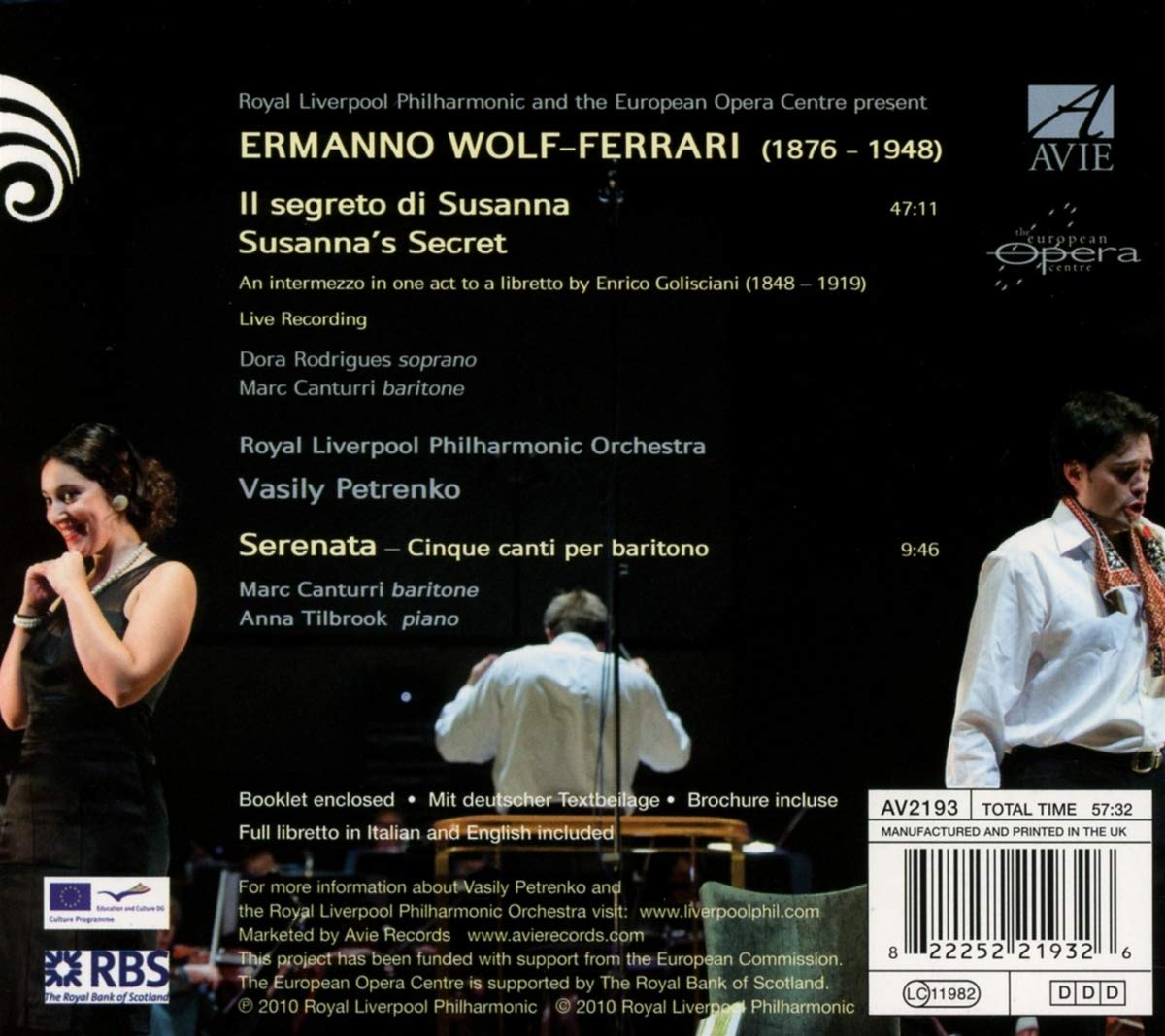 Wolf-Ferrari: Susanna's Secret - Royal Liverpool Philharmonic Orchestra