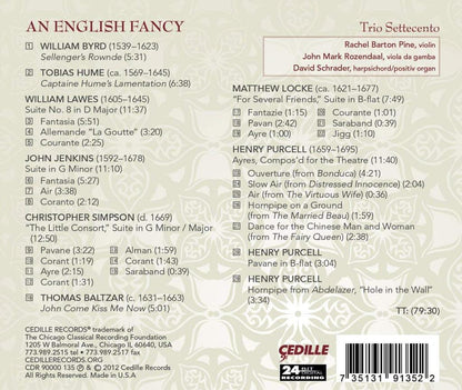 AN ENGLISH FANCY - TRIO SETTECENTO