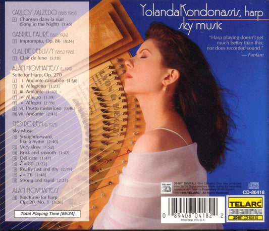 SKY MUSIC (SALZEDO/FAURE/DEBUSSY/HOVHANESS/ROREM) - Yolanda Kondonnassis