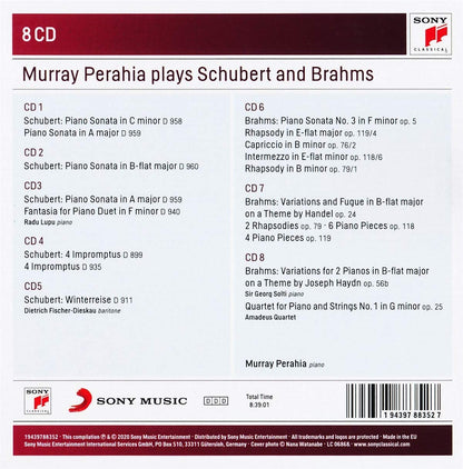 PERAHIA PLAYS BRAHMS & SCHUBERT (8 CDs)