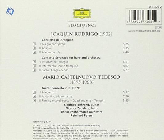RODRIGO: Concierto de Aranjuez/Harp Serenade - Behrend, Zabaleta, Berlin Philharmonic