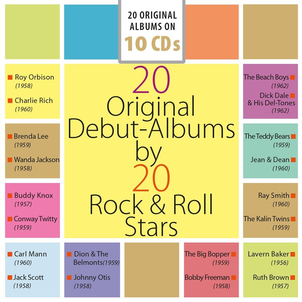 20 Original Debut Albums by 20 Rock'n'Roll Stars (10 CDs)